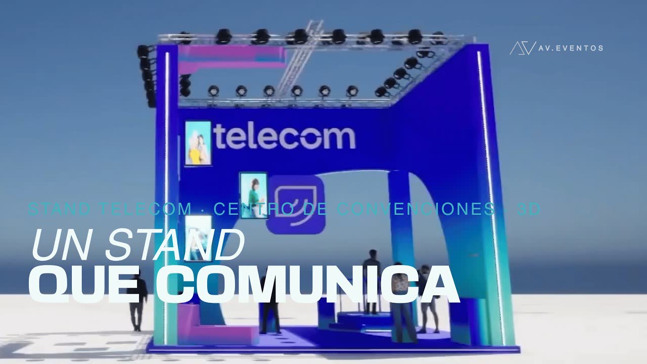 Recorrido 3D de un stand corporativo